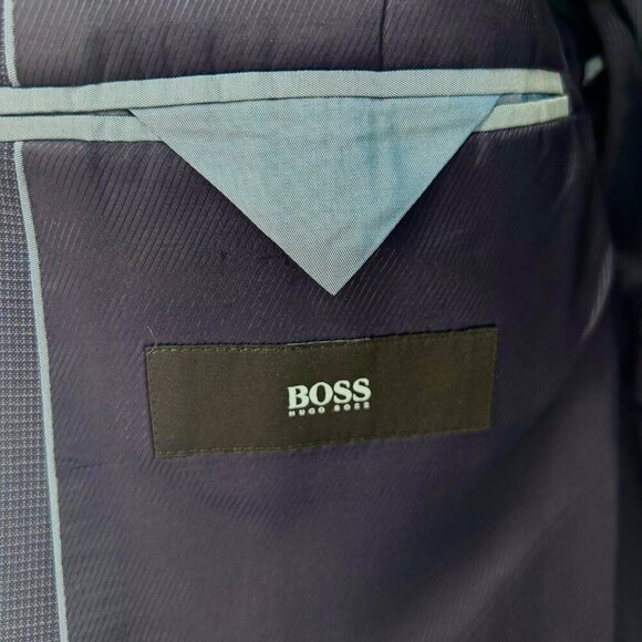 HUGO BOSS DARK NAVY BLUE THE JAMES4/SHARP6/WE BLAZER SUIT JACKET - 42L - Picture 4 of 8